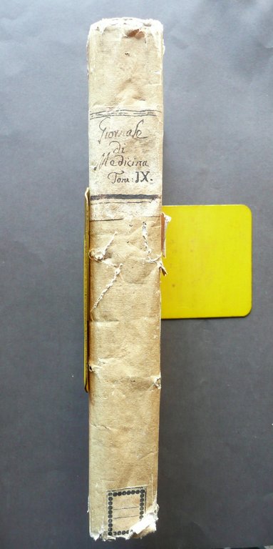 Giornale di Medicina Tomo Nono 52 Numeri Annata Completa 1770-71 …