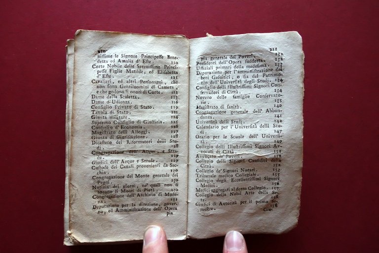 Giornale Modenese Civile Ecclesiastico per l'Anno 1774 Montanari Modena Tavola | Immagine Gallery 9