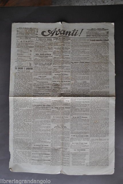 Giornali Avanti Socialismo Sciopero Genova Terni Catania Torino Lavoro 1906 | Immagine principale