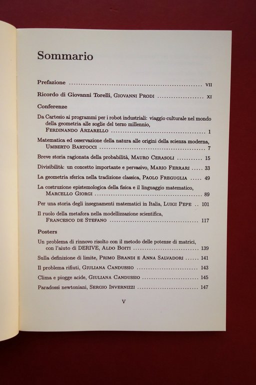 Giornate di Didattica Storia ed Epistemologia della Matematica Trieste 1995