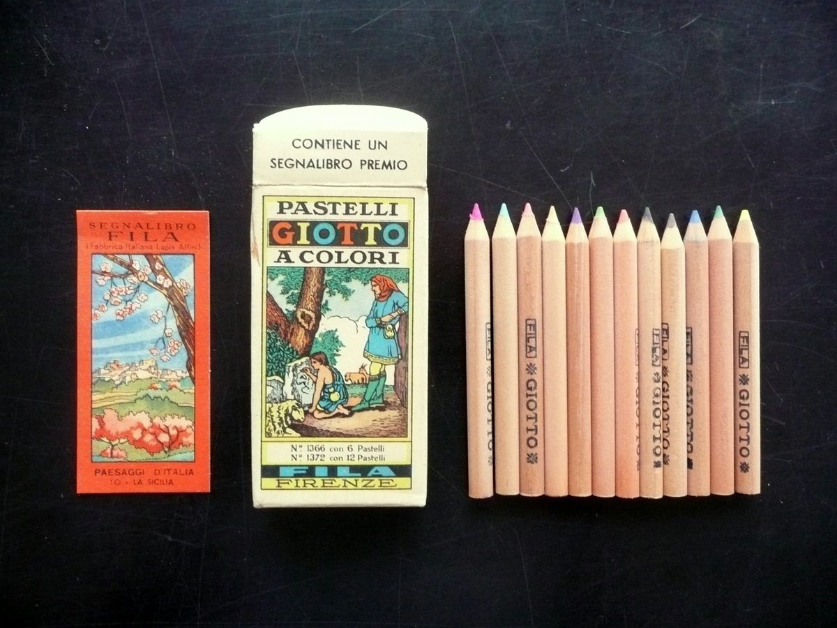 Giotto Fila Confezione 12 Pastelli a Colori Segnalibro Paesaggi d'Italia …