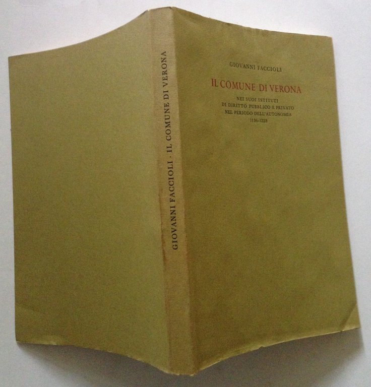 Giovanni Faccioli Il Comune di Verona Istituti di Diritto Pubblico …