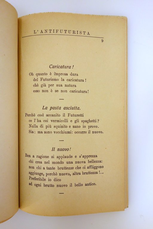 Giovanni Lanzalone L'Antifuturista Laude dei Visi Dipinti Guidetti Reggio Emilia