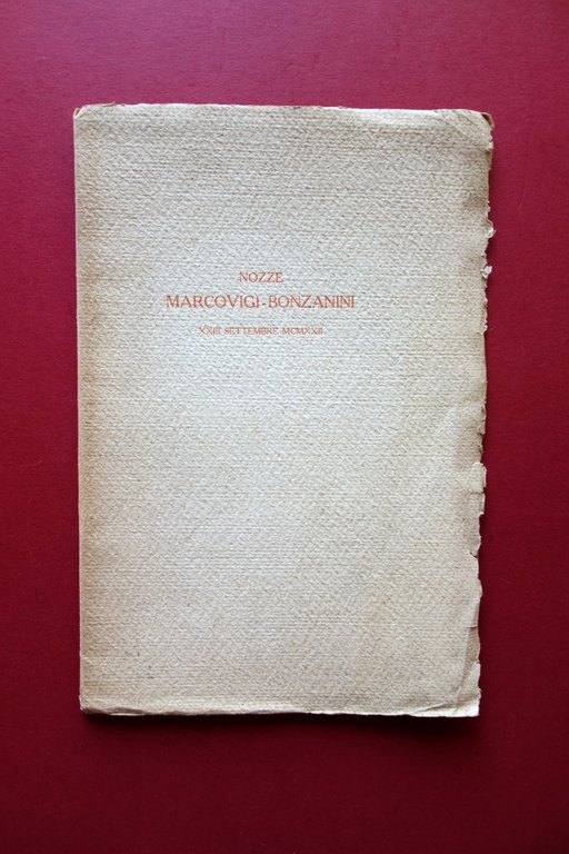 Giovanni Pascoli Nell'Anno Mille Zanichelli 1922 Rara 1∞Edizione Nozze