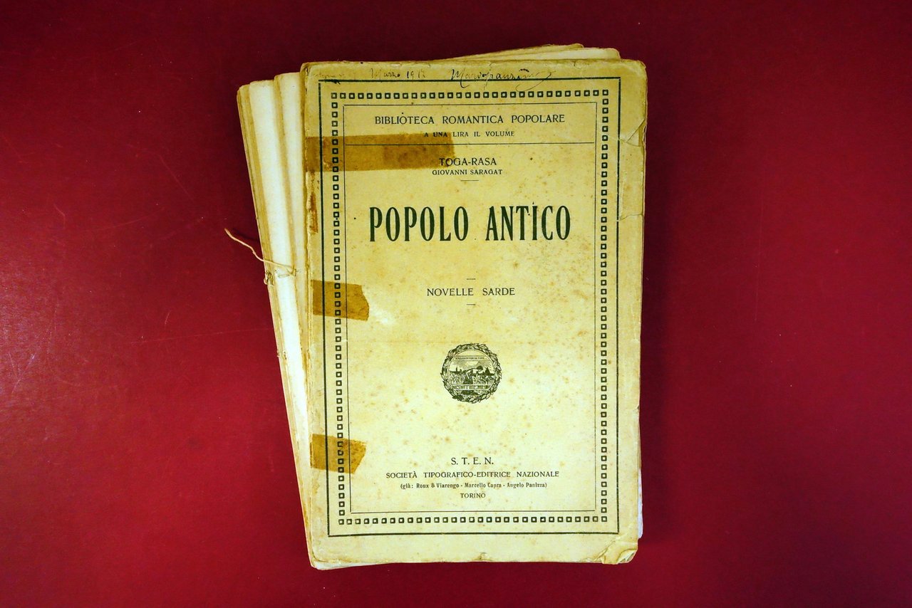 Giovanni Saragat Popolo Antico Scene di Vita Sarda STEN Torino … | Immagine principale