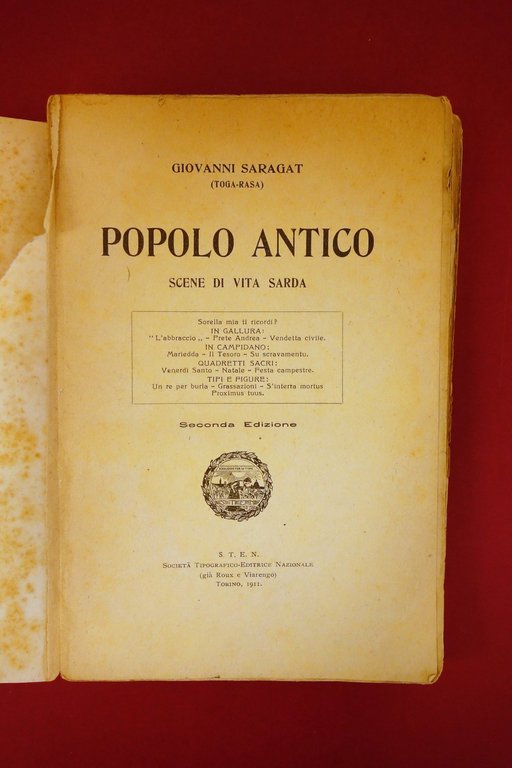Giovanni Saragat Popolo Antico Scene di Vita Sarda STEN Torino … | Immagine Gallery 4