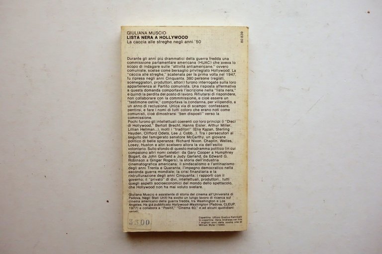 Giuliana Muscio Lista Nera a Hollywood Feltrinelli Milano 1979 | Immagine Gallery 2