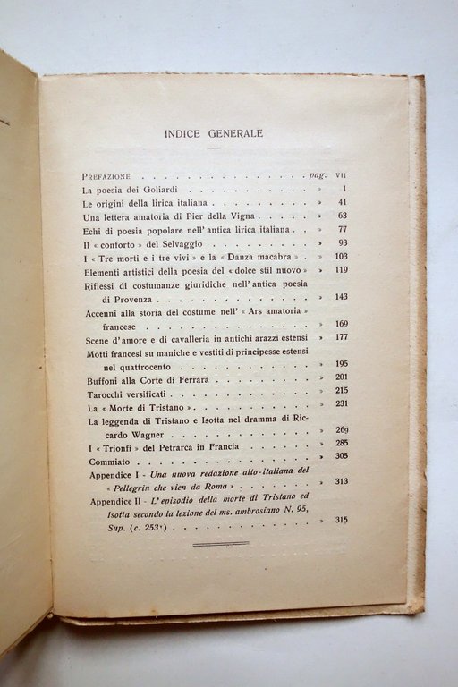 Giulio Bertoni Poesie Leggende Costumanze del Medio Evo Orlandini Modena …