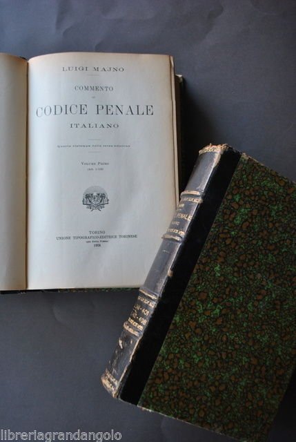 Giuridica Diritto Leggi Majno Commento Codice Panale Italiano 1924