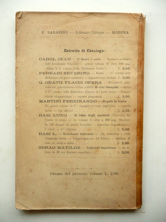 Giuseppe Finzi L'Asino nella Leggenda e Letteratura E. Sarasino Modena … | Immagine Gallery 2