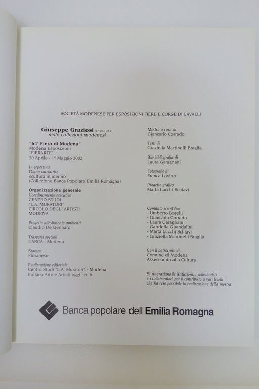 GIUSEPPE GRAZIOSI 1879-1942 NELLE COLLEZIONI MODENESI MODENA ESPOSIZIONI 2002 | Immagine Gallery 2