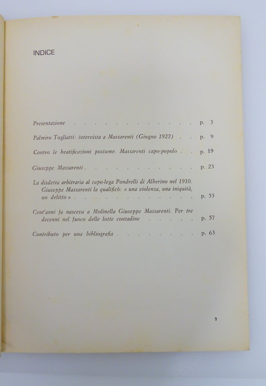 GIUSEPPE MASSARENTI CAPOLEGA DI MOLINELLA INTERVISTA TOGLIATTI ARBIZZANI 1967 | Immagine Gallery 2