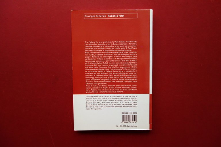Giuseppe Pederiali Padania Felix Diabasis Reggio Emilia 1999 Copertina Ghirri