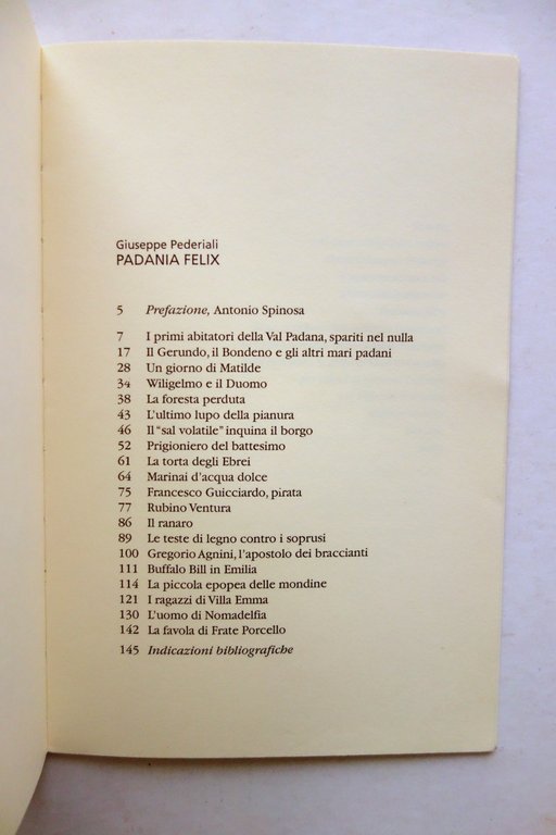 Giuseppe Pederiali Padania Felix Diabasis Reggio Emilia 1999 Copertina Ghirri