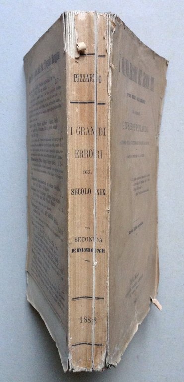 Giuseppe Pizzardo I Grandi Errori del Secolo XIX Opera Dedicata …