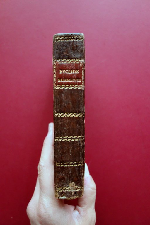 Gli Elementi di Euclide spiegati dal P. Dechales Locatelli Bergamo 1785 Raro