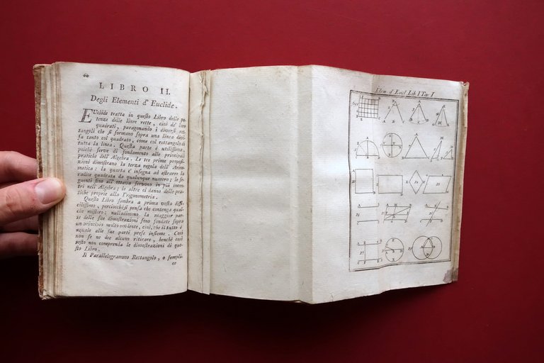 Gli Elementi di Euclide spiegati dal P. Dechales Locatelli Bergamo …