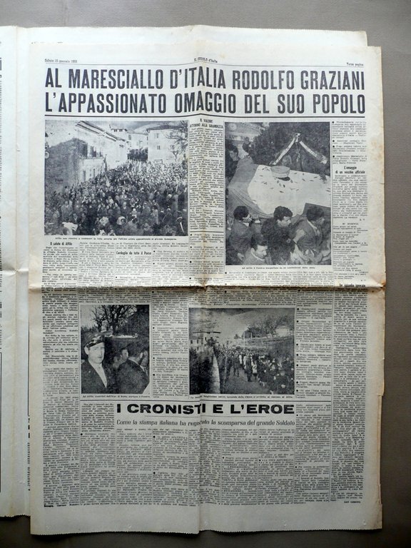 Gli Onori del Popolo al Maresciallo dell'Onore Graziani il Secolo … | Immagine Gallery 2