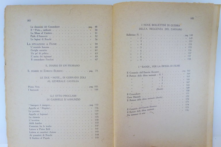 GLI ULTIMI GIORNI DI FIUME DANNUNZIANA TORSIELLO OBEROSLER EDITORE 1921