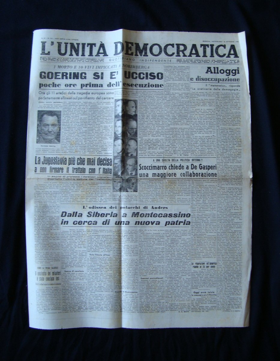 Goering si Ë ucciso L'Unit‡ Democratica Anno II n 521 …