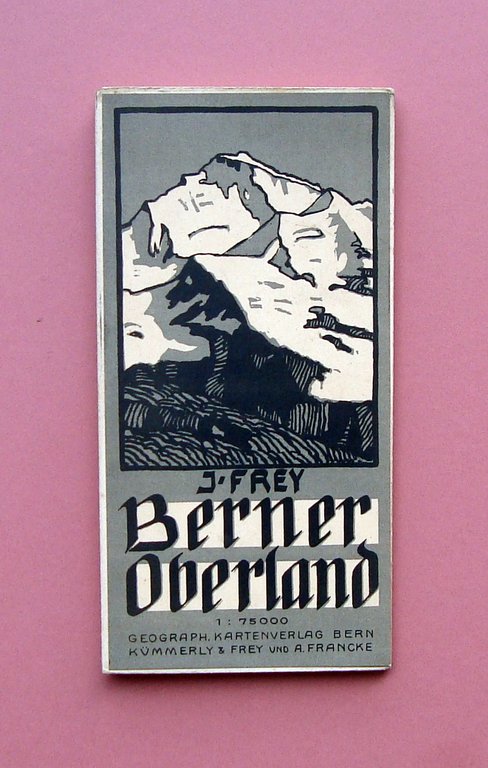 Grande Carta Topografica Frey Berner Oberland Kummerly Bern