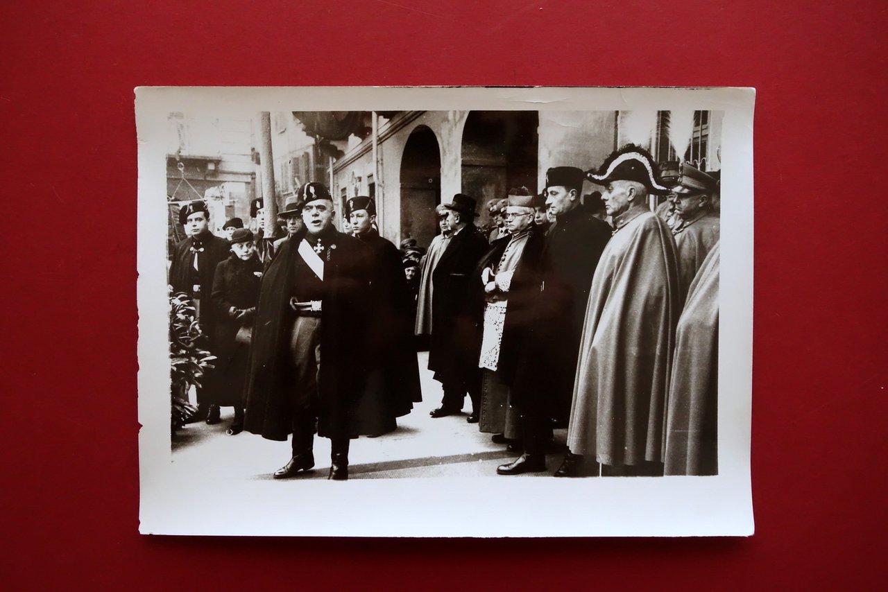 Grande Fotografia Originale Asti Consegna Stendardo Artiglieria Vicari 1936
