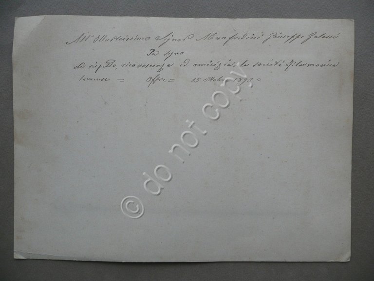 Grande Fotografia Originale Banda Musica G. Vivi Modena 15 Ottobre … | Immagine Gallery 2