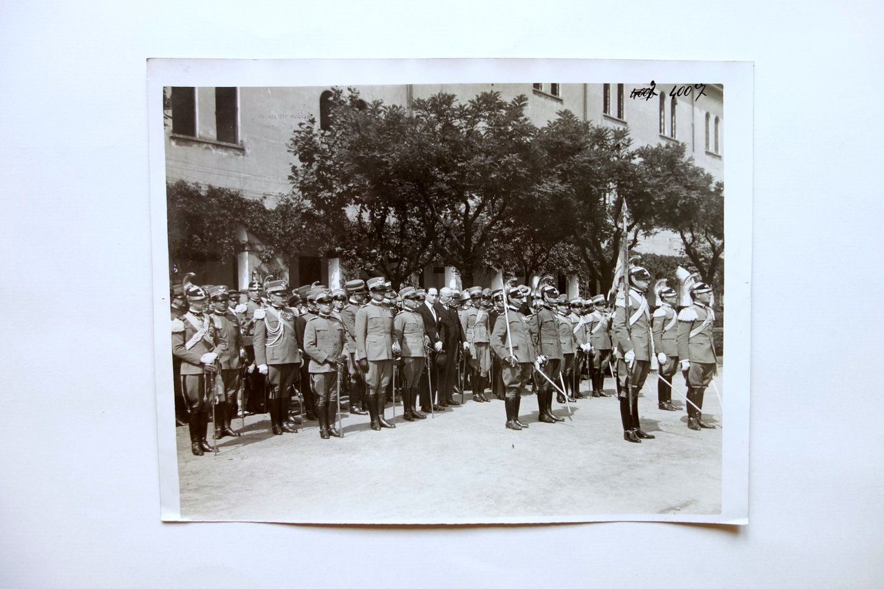 Grande Fotografia Ufficiali Regio Esercito Italiano Celebrazione Foto Ambrosiano