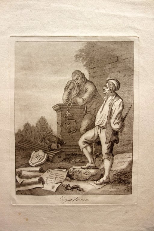 Grande Incisione Allegoria Eguaglianza Or Ride chi Piangeva Rivoluzione Francese | Immagine Gallery 2