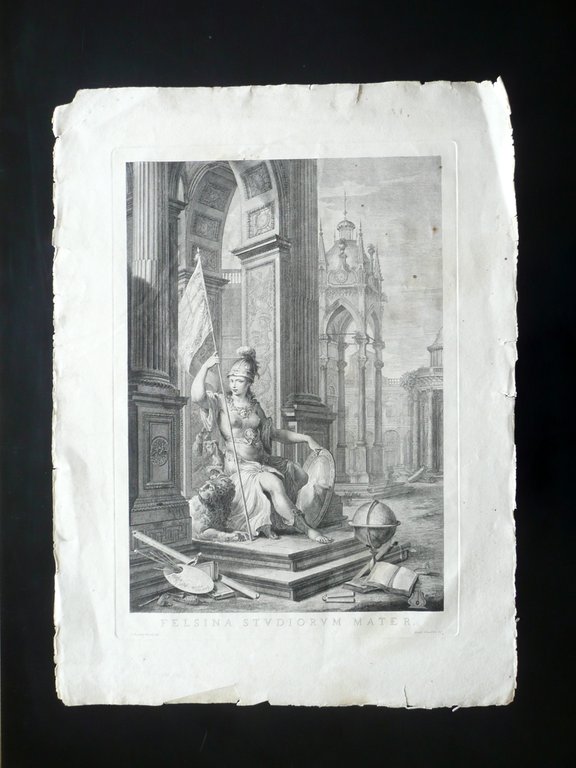 Grande Incisione Antiporta Pitture di Pellegrino Tibaldi e NiccolÚ Abbati … | Immagine Gallery 1