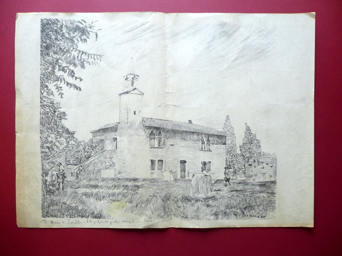 Grande Litografia Museo di Torcello Laguna Venezia Litografia su Pietra …