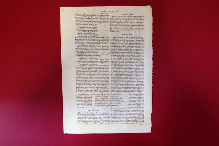 Grande Xilografia Giovanni Fabrini da Fighine Eneide Libro I '500 …