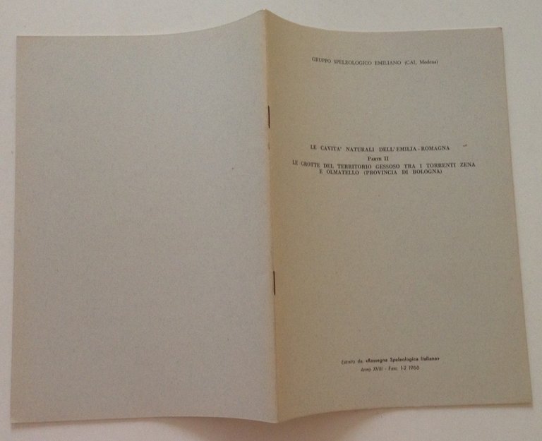 Gruppo Speleologico Emiliano CAI Modena Cavit‡ Naturali Emilia Romagna Bologna