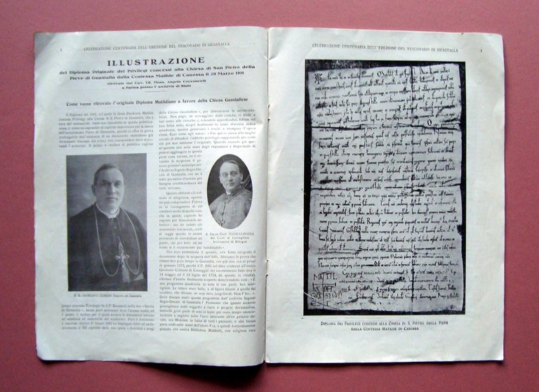 Guastalla Celebrazione Centenaria erezione Vescovado 24/10/1931 Basilica Pieve