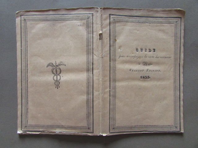 Guida Carta Dintorni Napoli Westphal Salviucci 1833 Viaggi Turismo Francese