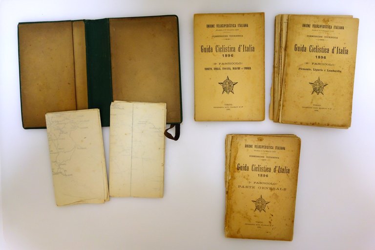 Guida Ciclistica d'Italia 1896 Fascicoli 1 2 3 Roux Frassati …