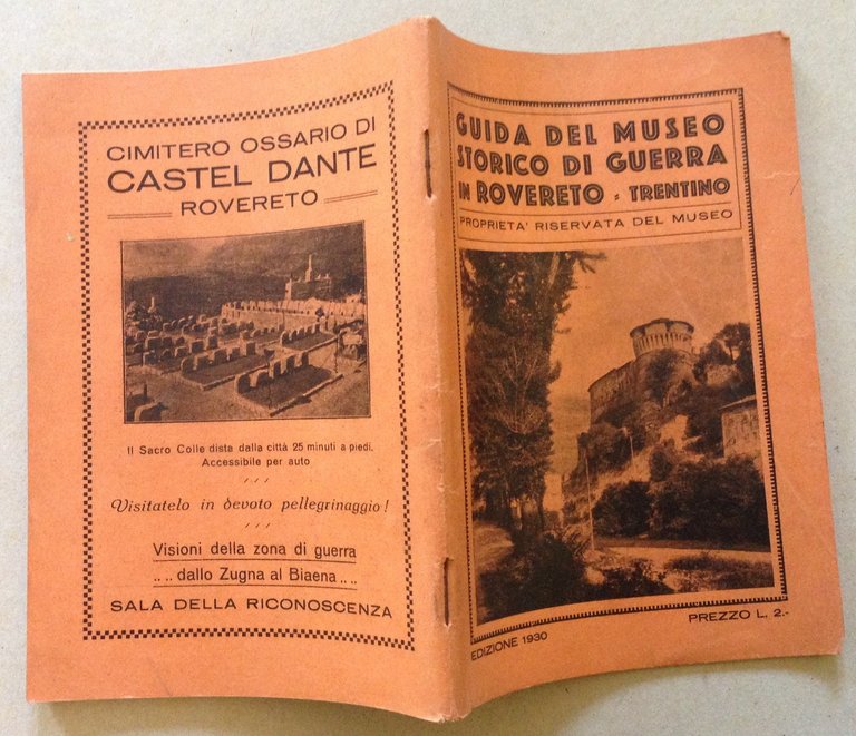 Guida del Museo Storico di Guerra in Rovereto Trentino Edizione …