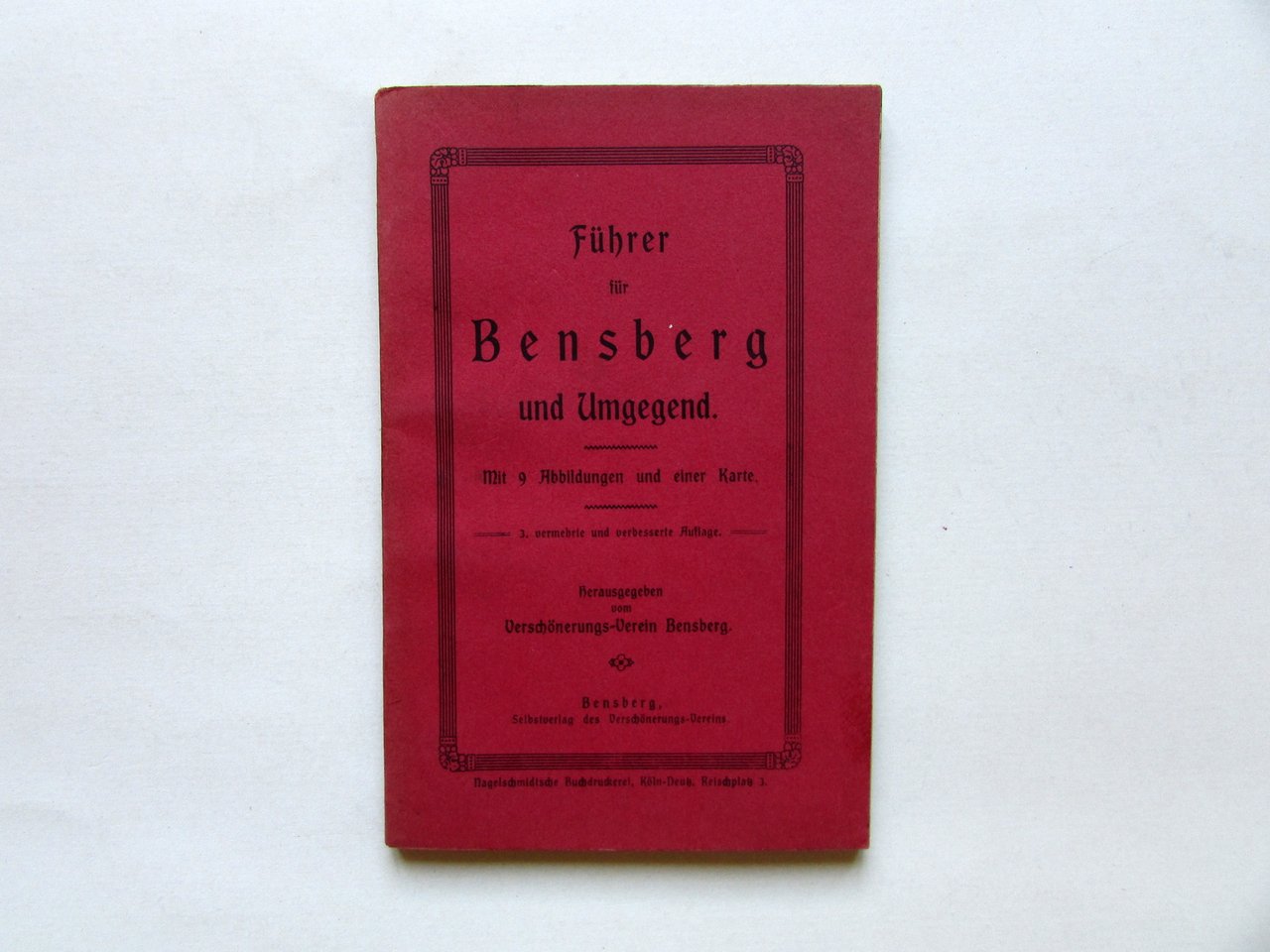 Guida Fuhrer f¸r Bensberg und Umgegend Verschˆnerungs-Verein Anni '30