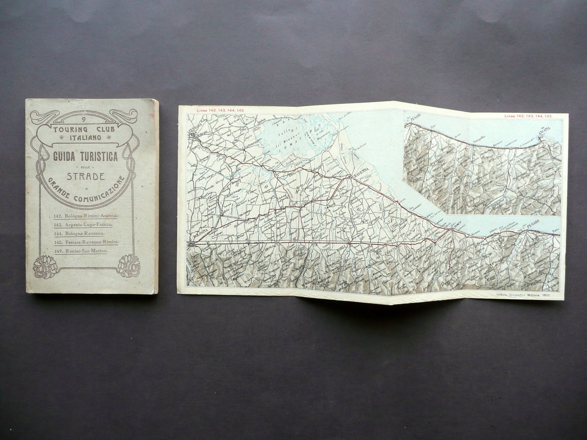 Guida Turistica delle Strade di Grande Comunicazione TCI 1911 Rimini …
