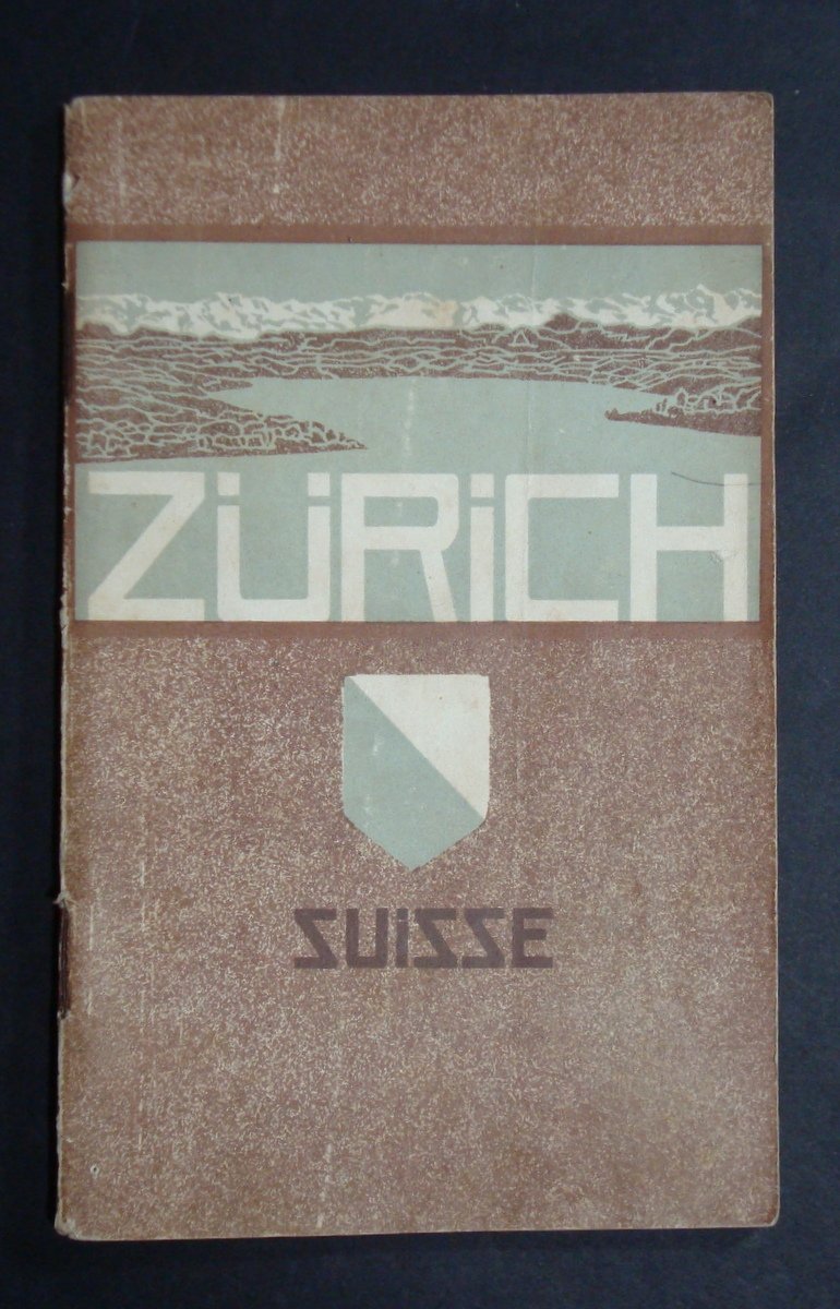 GUIDA TURISTICA ZURIGO SVIZZERA 1911 TURISMO