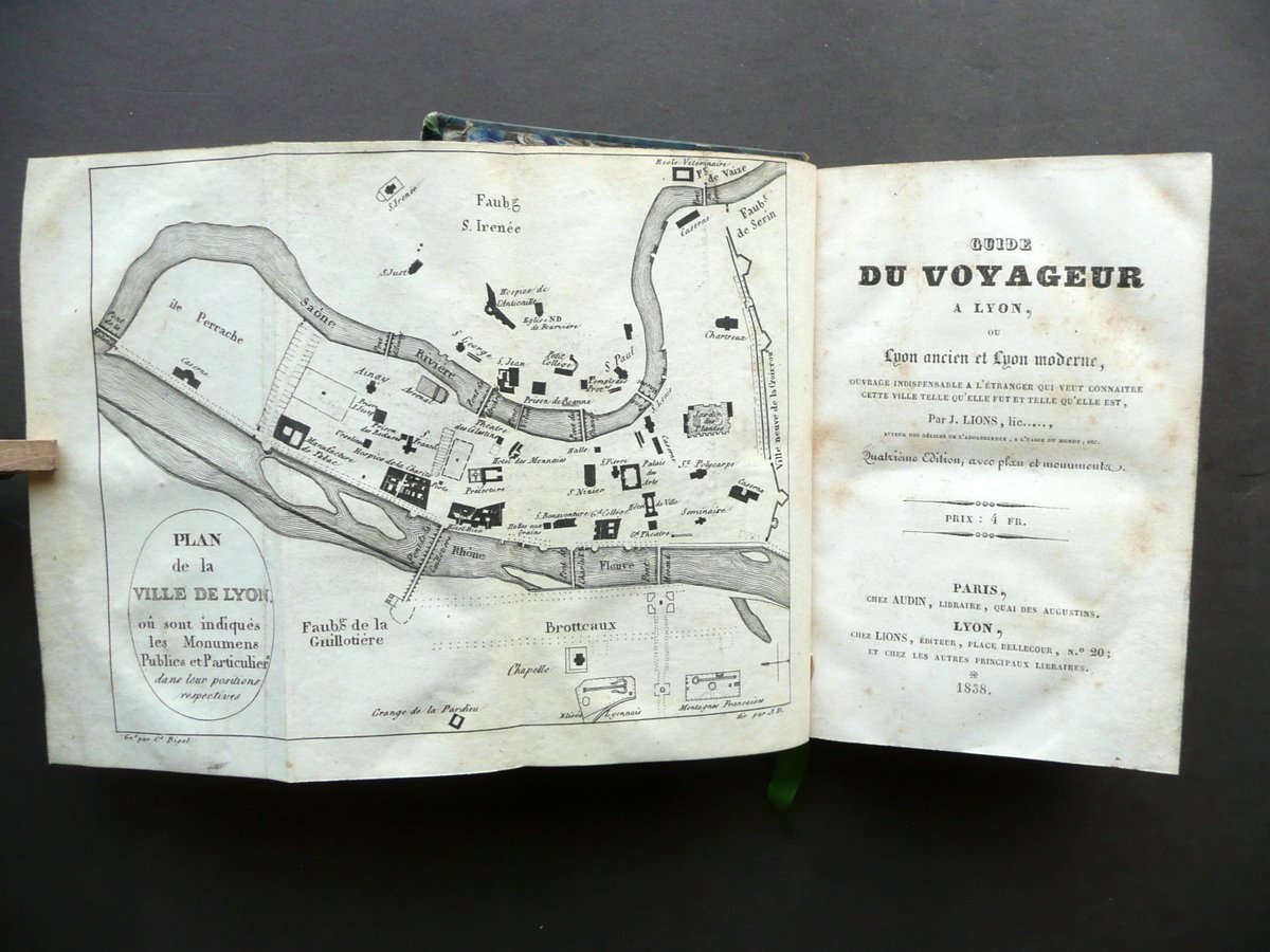 Guide du Voyageur a Lyon J. Lions Audin Paris Lions …