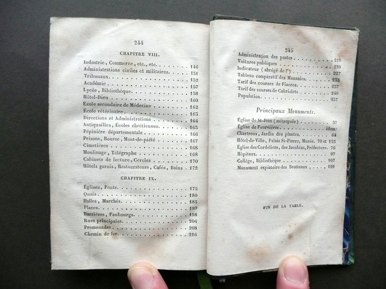 Guide du Voyageur a Lyon J. Lions Audin Paris Lions …