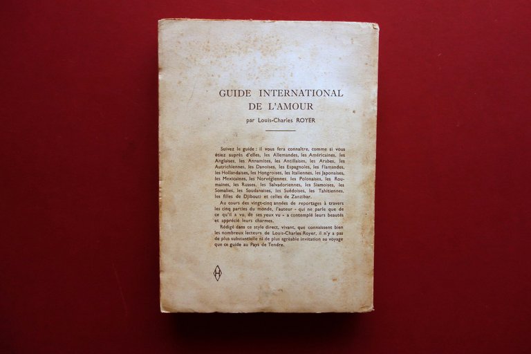 Guide International de l'Amour Louis Charles Royer Editions de Paris …