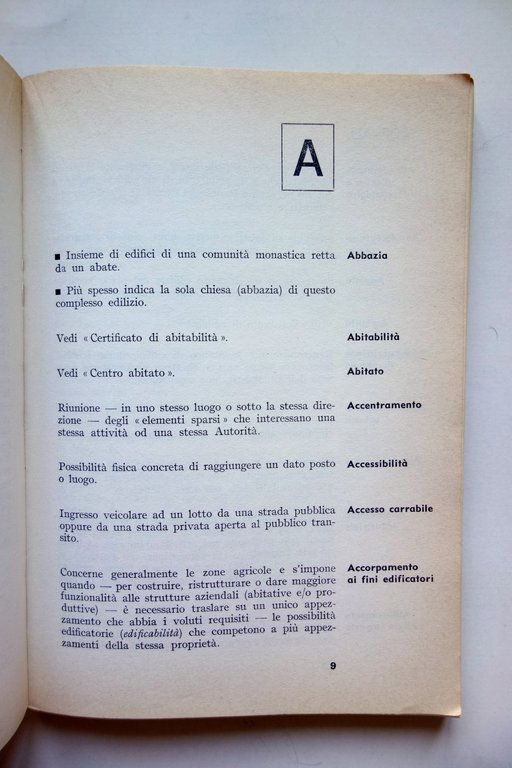 Guido Colombo Dizionario di Urbanistica Parola Editore Milano 1981