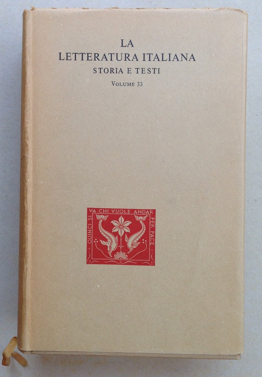 Guzzo Amerio La Letteratura Italiana Storia e Testi Giordano Bruno …