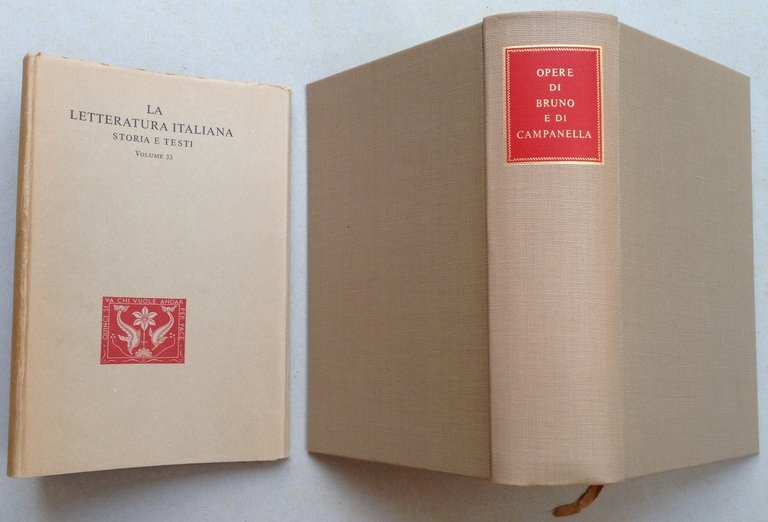 Guzzo Amerio La Letteratura Italiana Storia e Testi Giordano Bruno …