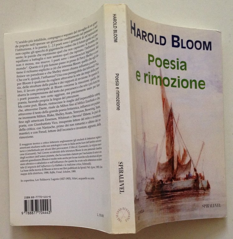 H. Bloom Poesia e Rimozione Il Revisionismo da Blake a …