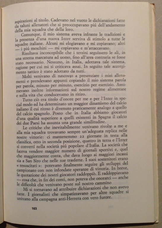 H. Herrera La Mia Vita Editoriale Mondo Sport 1964