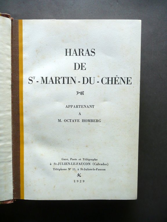 Haras de Saint Martin du Chene Octave Homberg 1929 Cavalli … | Immagine Gallery 4