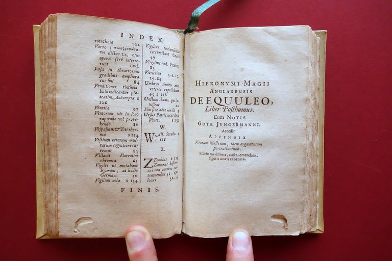 Hieronymi Magii Anglarensis De Tintinnabulis de Equuleo Wetsenium Amsterdam 1689